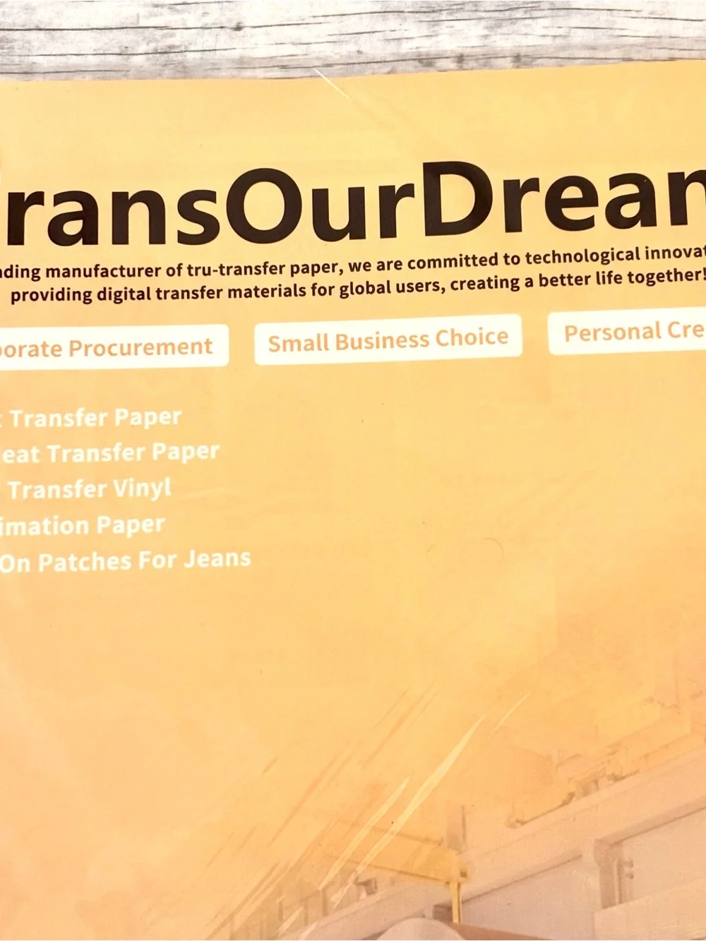 TransOurDream Tru-Heat Transfer Paper Light 2.0 - 20 Sheets